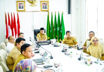 Pemkab Muba Bahas Aspal Karet Bersama Kementerian Perindustrian Secara Virtual