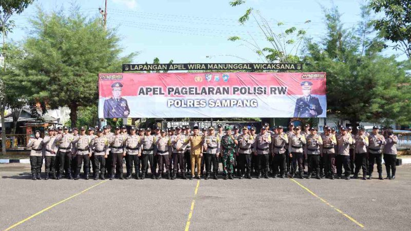 Ciptakan Sampang Aman Kondusif Jelang Pemilu 2024, AKBP Siswantoro Bentuk 123 Polisi RW