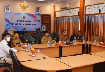 Melalui Daring, Pemkab Bengkalis Ikuti Rakor Inflasi