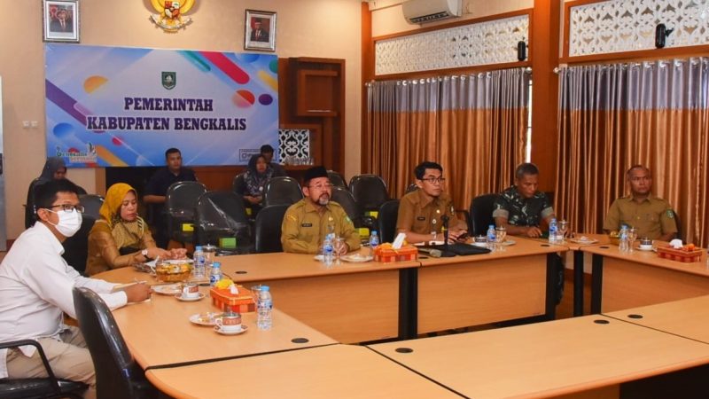 Melalui Daring, Pemkab Bengkalis Ikuti Rakor Inflasi