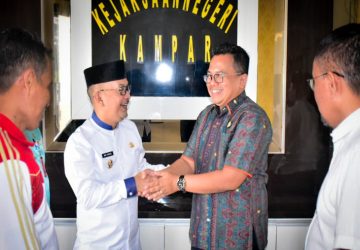 Kejari Kampar Sambut Hangat Kunjungan Pj Bupati Kampar Muhammad Firdaus