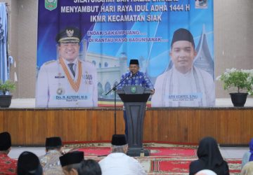 Hadiri Halal Bi Halal IKMR Kecamatan Siak, ini harapan Alfedri