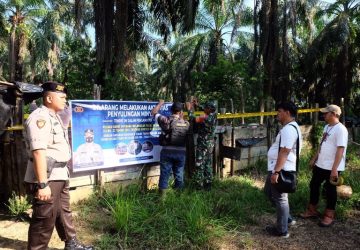 Polres Muba Datangi Langsung Lokasi Pengeboran Minyak Ilegal