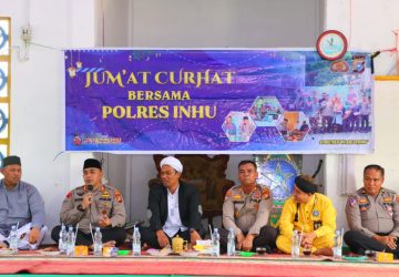 Kapolres Indragiri Hulu Silaturahmi Bersama Ulama di Masjid Majelis Zikir TNAJ