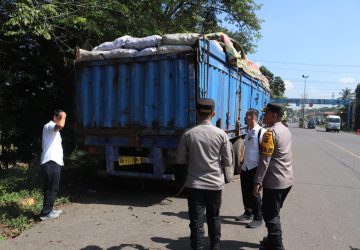 Polres Muara Enim Berhasil Tangkap Mobil Truck Angkutan Batu Bara Ilegal