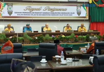 Ketua DPRD Pimpin Rapat Paripurna Rangka Milad Ke-58 Kabupaten Inhil