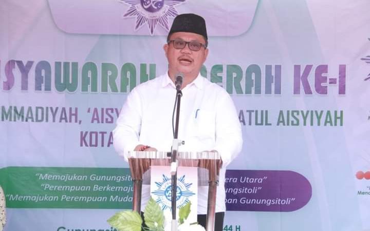 Wawako Gunungsitoli Sowa’a Laoli Hadiri Acara Pembukaan Musda Ke-1 Muhammadiyah