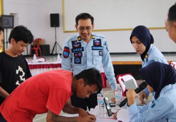 Lapas Kotaagung Bersama Puskesmas Negara Batin Gelar Skrining bagi WBP