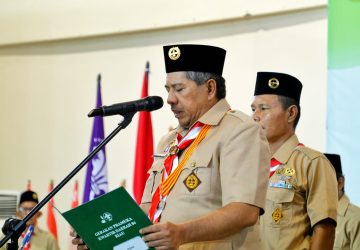 Bupati Siak Alfedri Dilantik Sebagai Kamabicab Gerakan Pramuka Siak