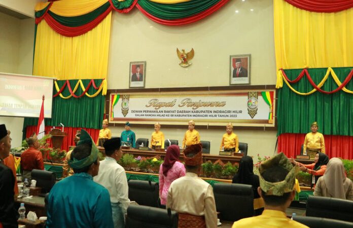 DPRD Gelar Rapat Paripurna, Milad Ke-58 Tahun Kabupaten INHIL
