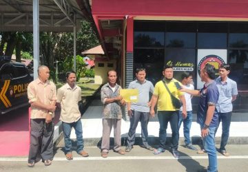 Sejumlah Warga Desa Miga Resmi Melaporkan Kegiatan Reklamasi di Polres Nias