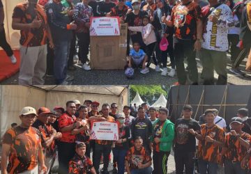 MPC Pemuda Pancasila Kota Pekanbaru Tumpah Ruah bersama Ribuan Warga Pekanbaru di Fun Walk Bhayangkara 2023