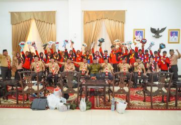 Sekda Arfan Usman Menyanbut Kepulangan Kontingen Pramuka