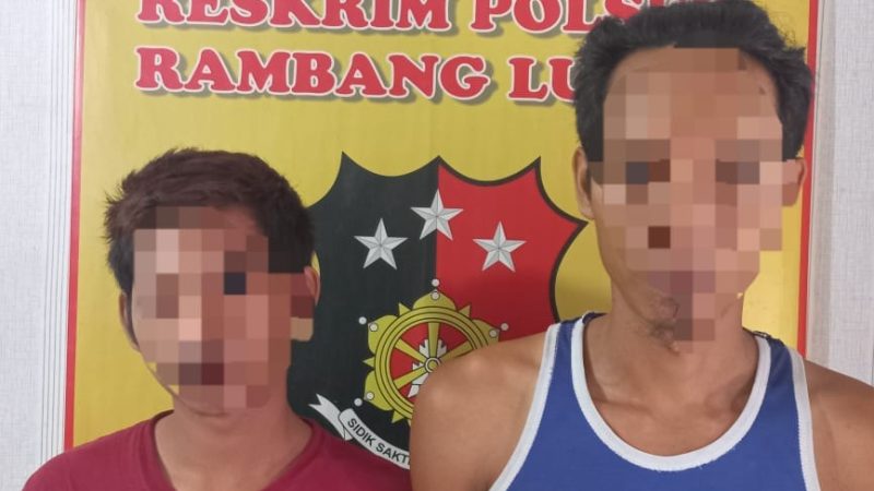 Naas 2 Pencuri Pipa Besi Pertamina Ditangkap oleh Polsek Rambang Lubai