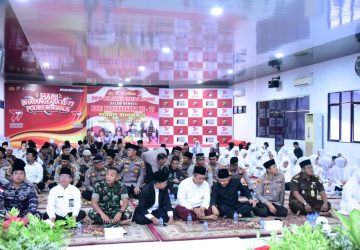 HUT Ke-77 Bhayangkara, Polres Bengkalis Laksanakan Do’a Bersama Lintas Agama