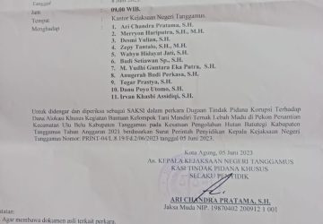 Kejari Tanggamus Lakukan Proses Penyidikan Terkait Dugaan Penggelapan Dana Bantuan Budidaya Lebah Madu