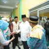 Kedatangan 352 Jemaah Haji Asal Inhil Kloter 16 di Embarkasi Antara Pekanbaru di Sambut Bupati HM WARDAN