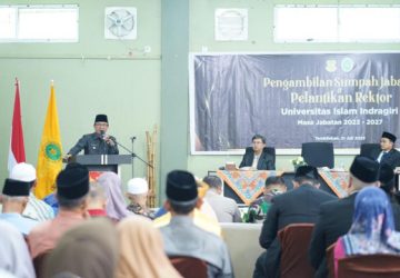 Hadiri Pelantikan Rektor UNISI, Bupati HM WARDAN Sebut UNISI Punya Peran Penting Dalam Peningkatan Pembangunan Inhil