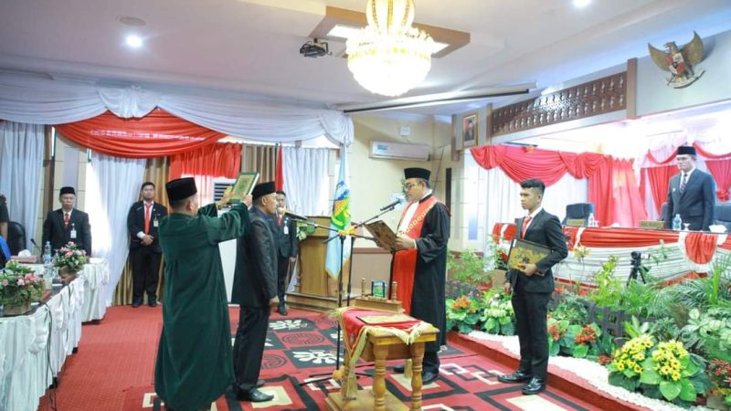 Paripurna Pengucapan Sumpah Janji Ketua DPRD Kota Sungai Penuh sisa masa jabatan 2019-2024