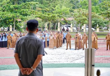 Pimpin Apel Senin, Pj Bupati Kampar Minta Seluruh Kepala OPD Untuk Tingkatkan Progres Realisasi Keuangan