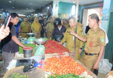 Pastikan Kesedian Bahan Pokok dan Stabil Harga di Pasar, Bupati Bengkalis Lakukan Sidak