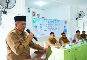 Masyarakat Dua Kampung di Koto Gasib Terima Sertifikat Program Tora