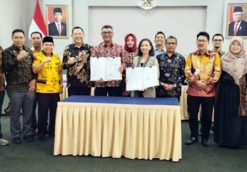 Sekdakab Lamsel Hadiri Penandatangan MSP Kerja Sama antara Kemendagri dan ASB Indonesia and the Philippines