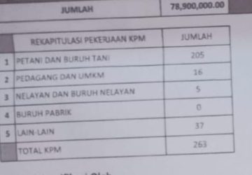 BLT DD Pekon Ampai Limau Tanggamus Habiskan Dana RP 946,800.000, Warga Minta Data Penerima