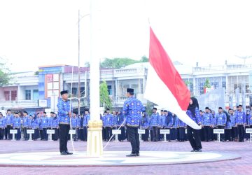 Pimpin Apel Hari Kesadaran Nasional, Bupati Kasmarni Sampaikan Agenda Besar Bulan Juli