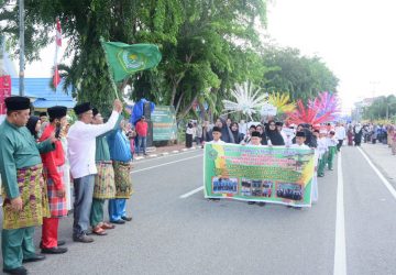 Ribuan Santri MDTA Se-Kecamatan Bengkalis, Semarak dan Meriahkan Tahun Baru Islam, Bupati Kasmarni Sambut Baik dan Apresiasi