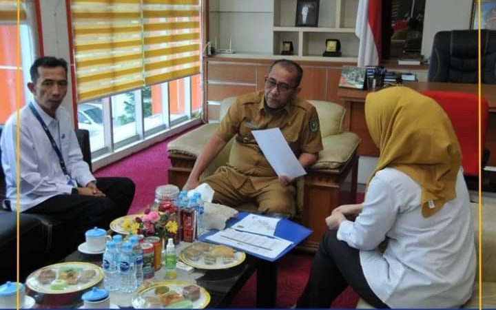 Wakil Bupati Indrahiri Hulu Drs.H.junaidi Racmat.M.si Sambut Kunjungan PT Taspen Pekan Baru. Dukung Program Untuk Kesejahteraan ASN