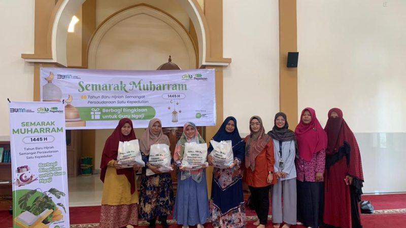 Momentum Bulan Muharram PT. Pegadaian Syariah Cabang Soebrantas bersama IZI Riau Meriahkan Semarak Muharram Berbagi Bingkisan Guru Ngaji