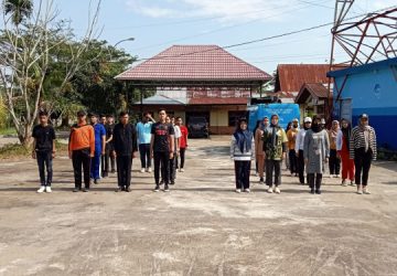 Sambut HUT RI-78, Pemkab Inhil Gelar Lomba Gerak Jalan Tri Lomba Juang 2023