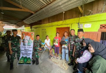 Batalyon Infantri 141/AYJP Berbagi Sesama Melalui Program Jum’at Berkah