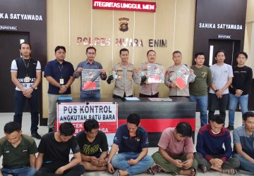 Delapan Pelaku Pungli Digulung Habis Oleh Polsek Tanjung Agung Polres Muara Enim