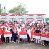 Lepas Gerak Jalan Santai Kampar Utara dan Serahkan 10 Juta Bendera Merah Putih, Pj. Bupati Kampar: Sangat Penting, Kebersamaan dan Kekompakan Untuk Mencapai Cita-cita Pembangunan