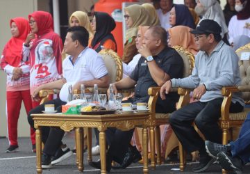 Pj Sekda Muba Musni Wijaya Semangati Peserta Lomba Baris Berbaris