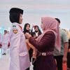 Bupati Dewi Handajani Kukuhkan 30 Orang Duta Pancasila Paskibraka Kabupaten Tanggamus
