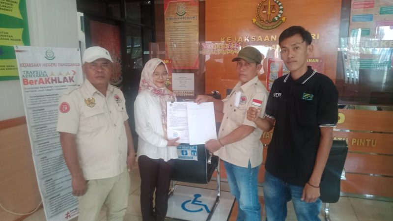 Lembaga lpkan RI Projamin Resmi Laporkan Oknum Kepala Pekon Ampai Kec. Limau di Kejari Tanggamus