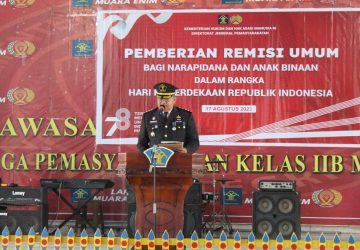 HUT RI ke-78 Warga Binaan Lapas Muara Enim Terima Remisi Umum Kemerdekaan 782 Orang