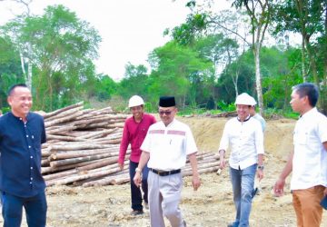 Gesa Pembangunan, Pj Bupati Kampar H.Muhammad Firdaus, Tinjau Drainase Pengarah Kota Bangkinang
