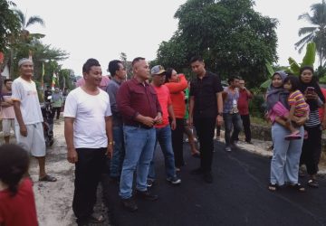 Selesai di Hotmix, Bupati Nanang Ermanto Tinjau Jalan Desa Sripendowo Usulan Era Cakades Chandra Irawan