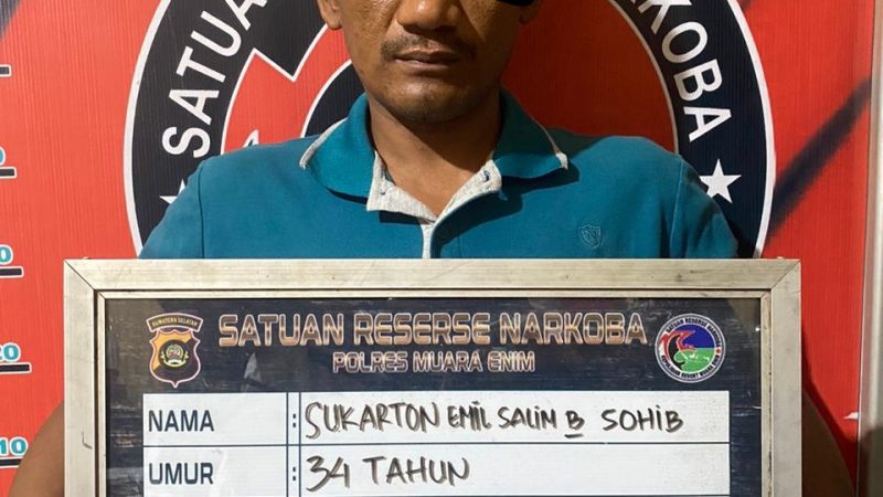 Sat Narkoba Polres Muara Enim Berhasil Amankan Pelaku Simpan Narkotika