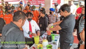 Polres Bengkalis Musnahkan 37,8 Kg,17.562 Butir Pil Ekstasi dan Pil Happy Five Sebanyak 7.000 Butir