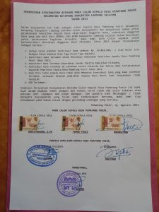 Forkopimcam Ketapang dan Panitia Pilkades, Klarifikasi Isu yang Dihembuskan Oleh Pihak Cakades yang Kalah Bertarung