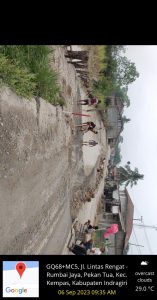 Jalan Penghubung Indragiri Hilir dan Indragiri Hulu Longsor Desa Pekan Tua Kecamatan Lempas Indragiri Hilir