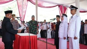 Bupati Lampung Selatan Lantik Kepala Desa Sinar Rezeki dan Purwotani Terpilih