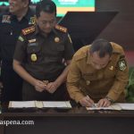 Wakil Bupati Bagus Santoso Teken MoU Jaga Zona Pertanian, Perekonomian dan Perindustrian