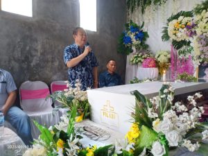 Bacaleg DPR-RI Drs Sokhiatulo Laoli, MM Bersama DPC Partai Demokrat, Melayat Ke Rumah Duka Almarhum Metia Zai/Ina Gawati Lowolo