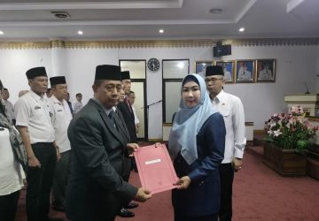 Bupati Tanggamus Lantik Pejabat Eselon II untuk Jabatan tiinggi pratama di Jajaran Pemkab Tanggamus